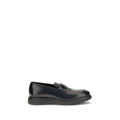 Ferragamo Ferragamo Black Calf Leather Bos Taurus Slip-On Loafers