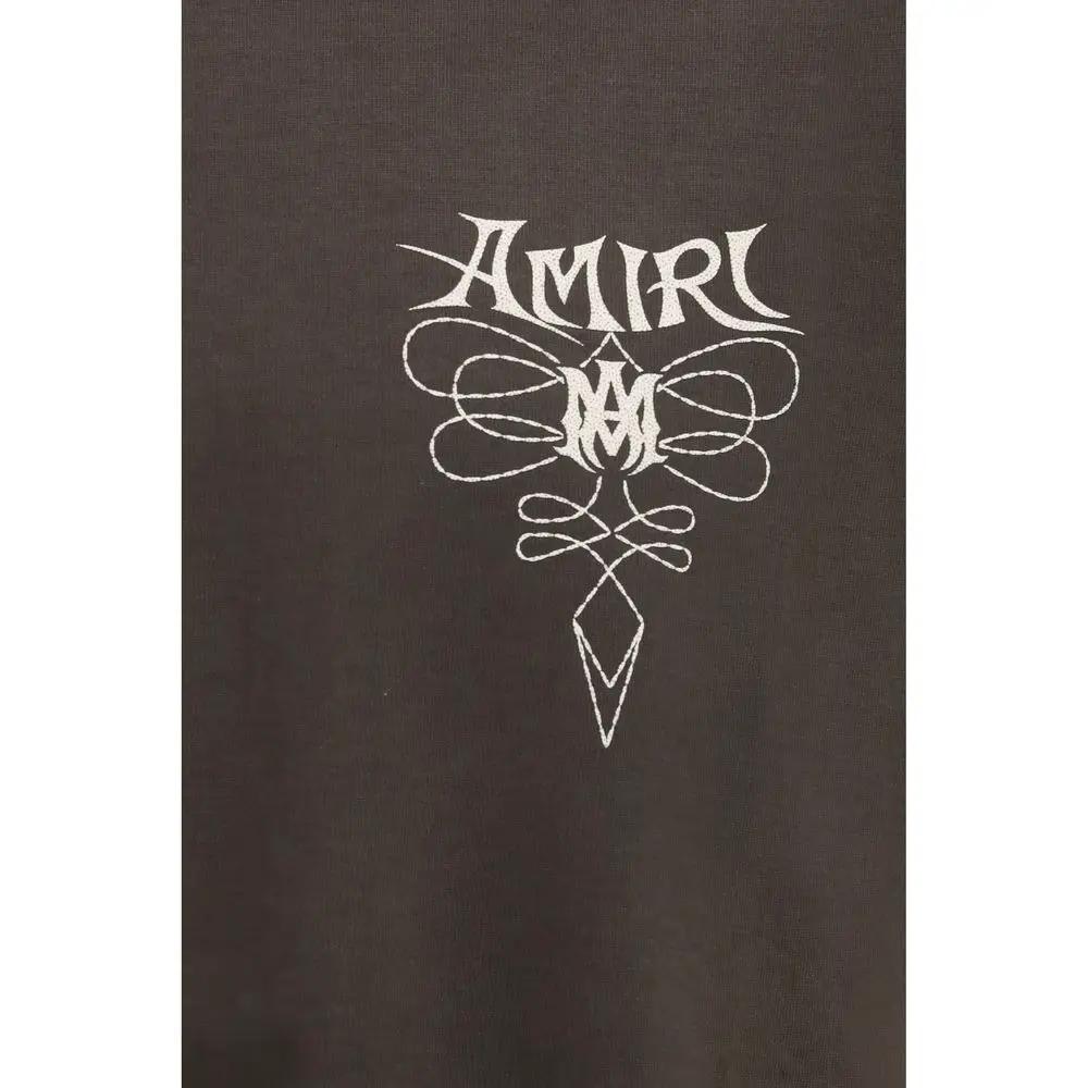 T-shirt en coton marron Amiri