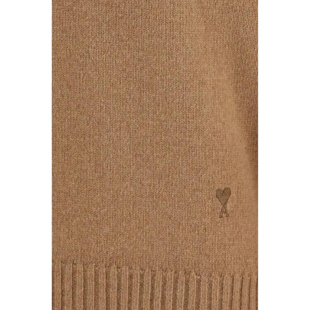Ami Paris Brown Cashmere Sweatshirt