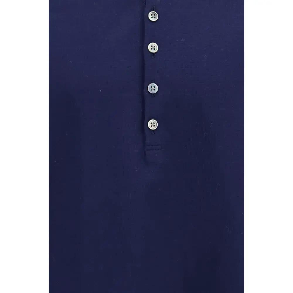 Thom Browne Thom Browne Blue Cotton Polo Shirt