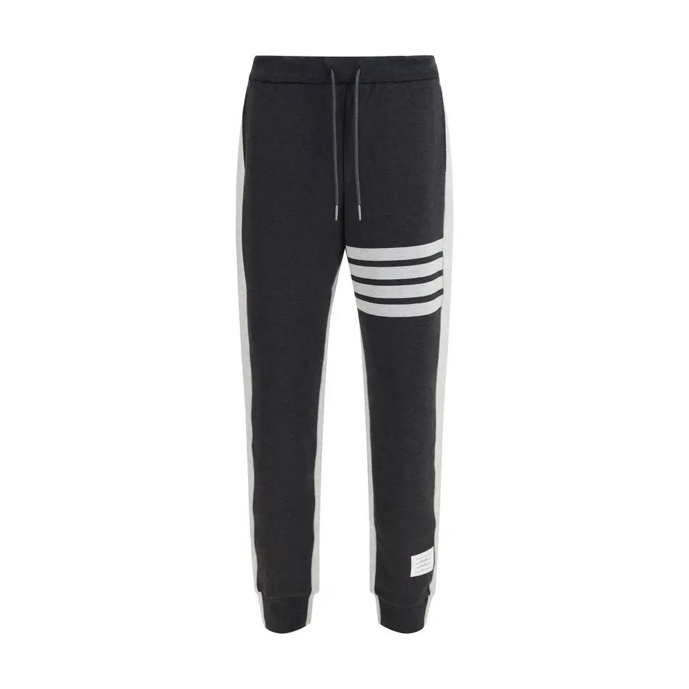 Thom Browne Thom Browne Gray Cotton Joggers (Workout Pants)