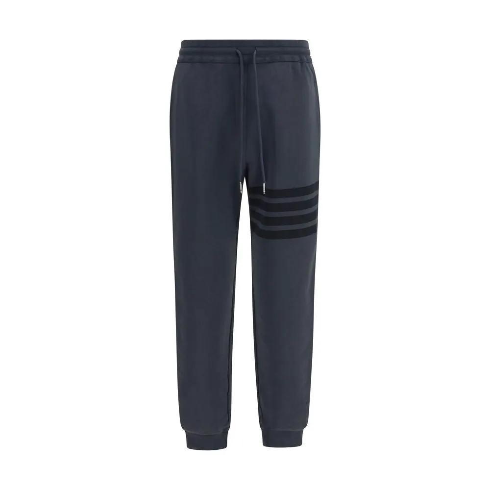 Thom Browne Gray Cotton Joggers (Workout Pants)