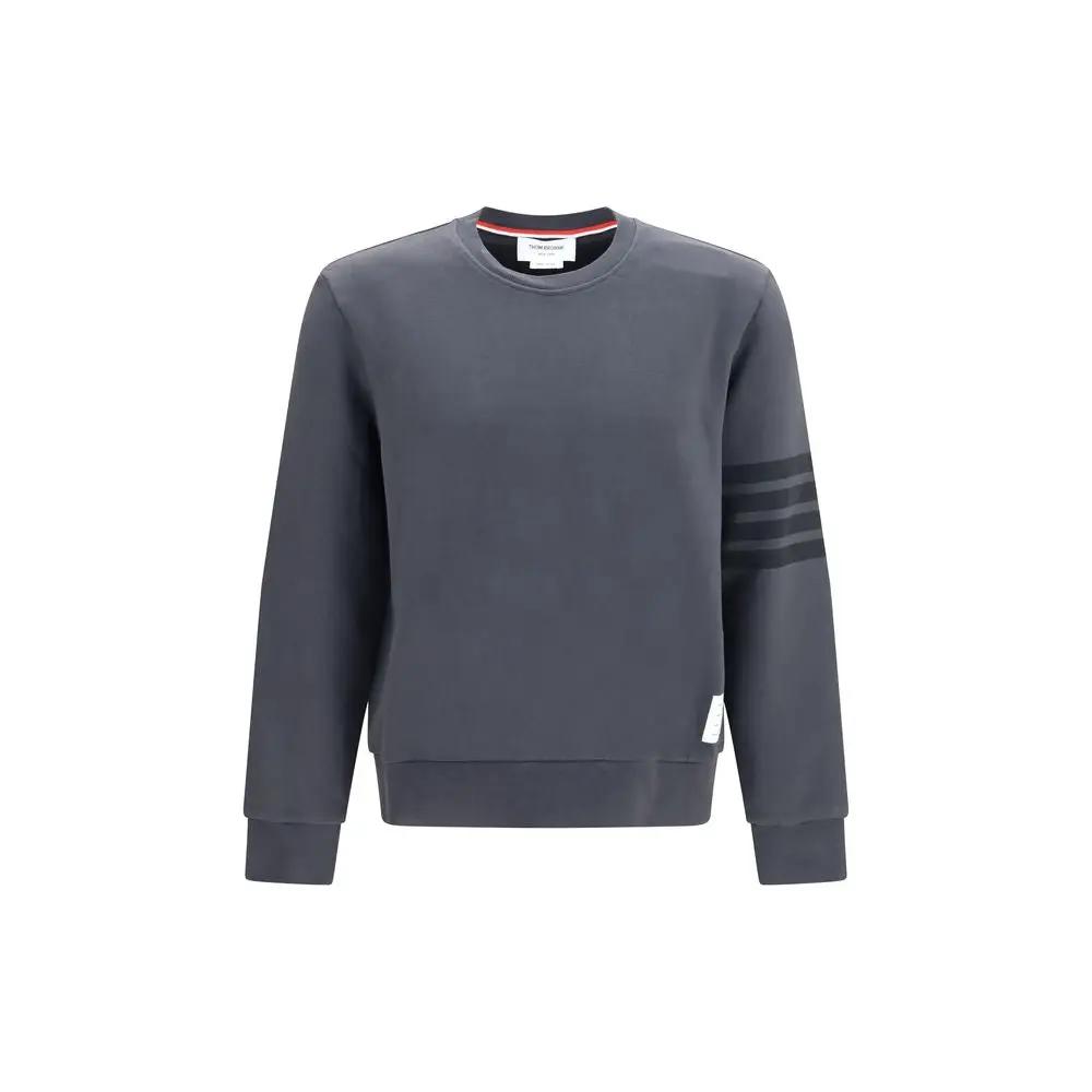 Thom Browne Gray Cotton Sweatshirt