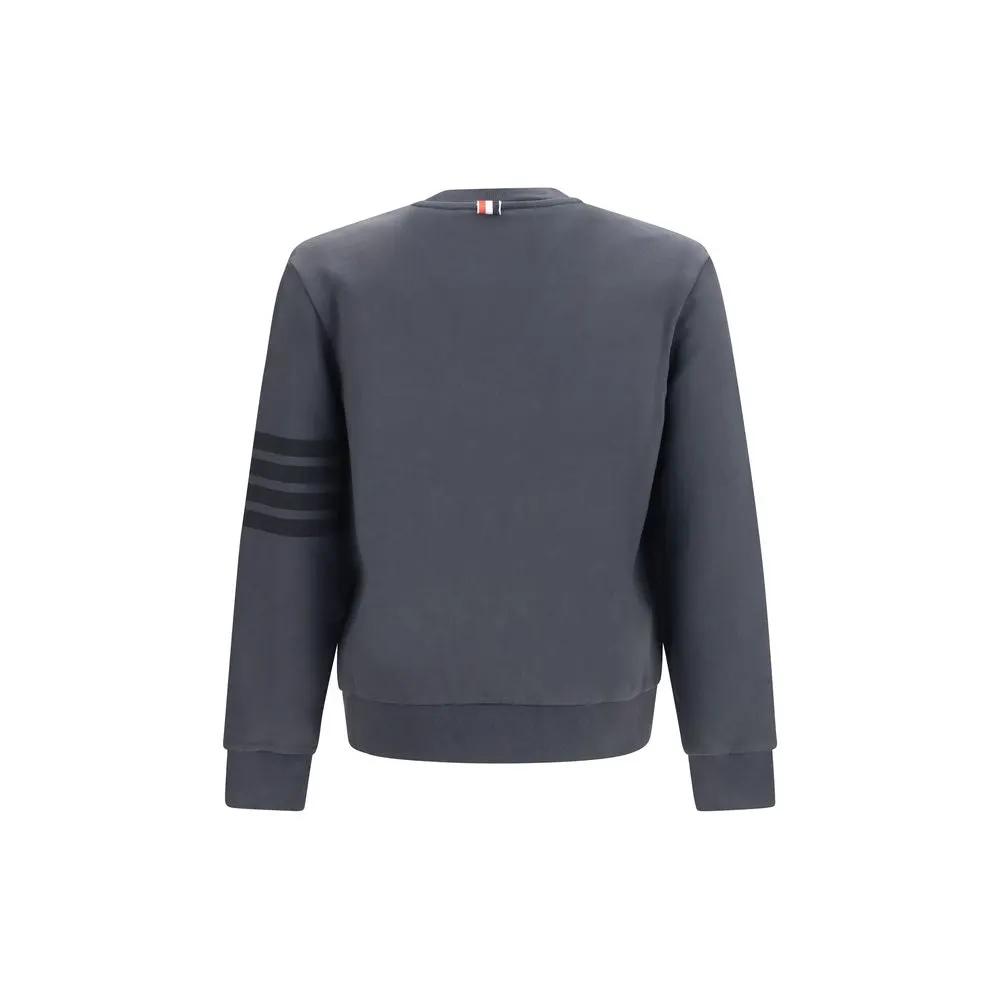 Thom Browne Gray Cotton Sweatshirt