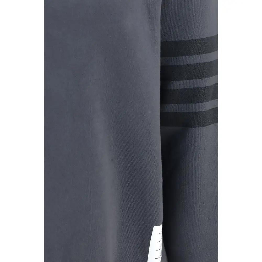 Thom Browne Gray Cotton Sweatshirt