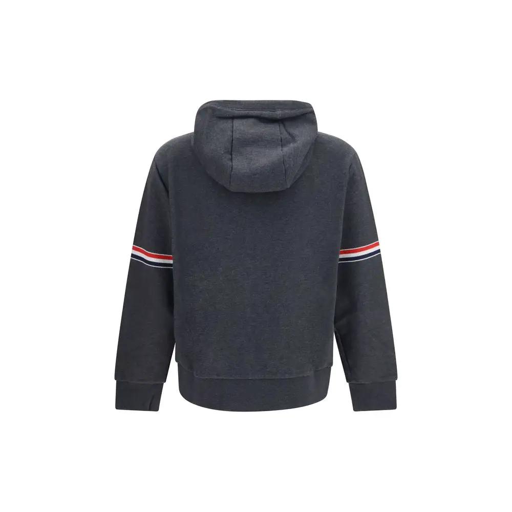 Thom Browne Gray Cotton Sweatshirt