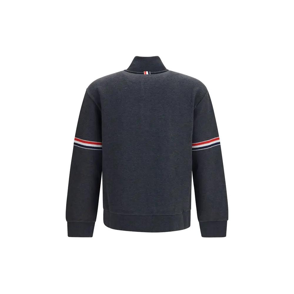 Thom Browne Gray Cotton Sweatshirt