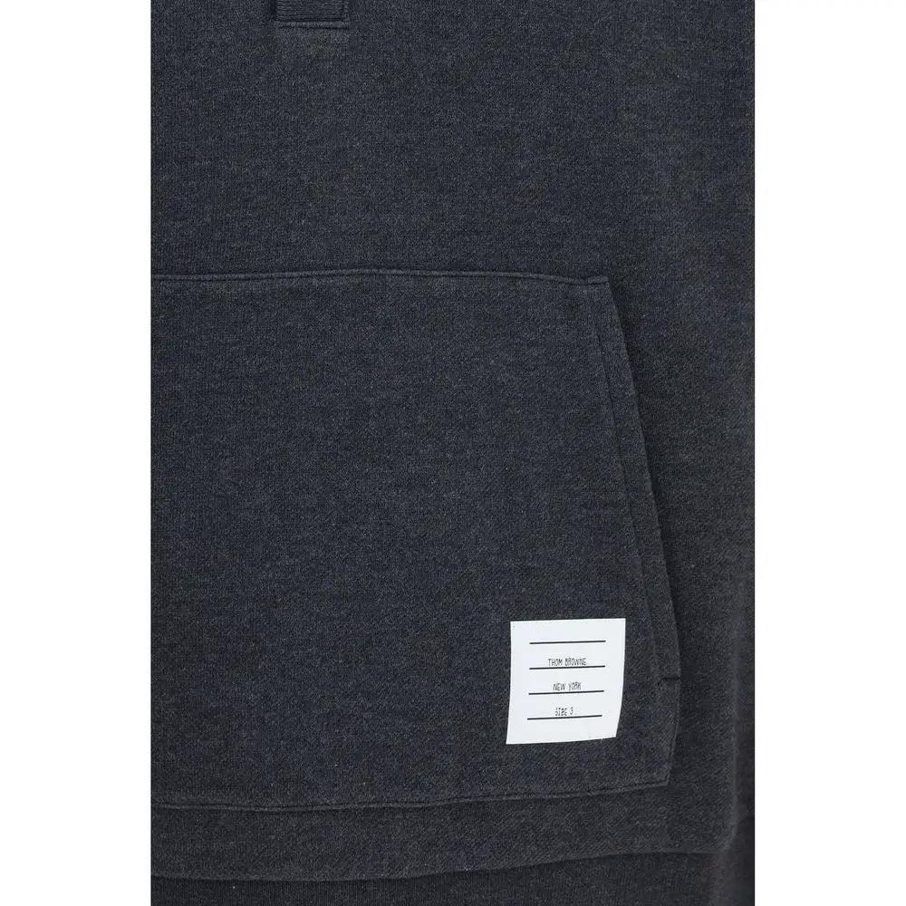Thom Browne Gray Cotton Sweatshirt