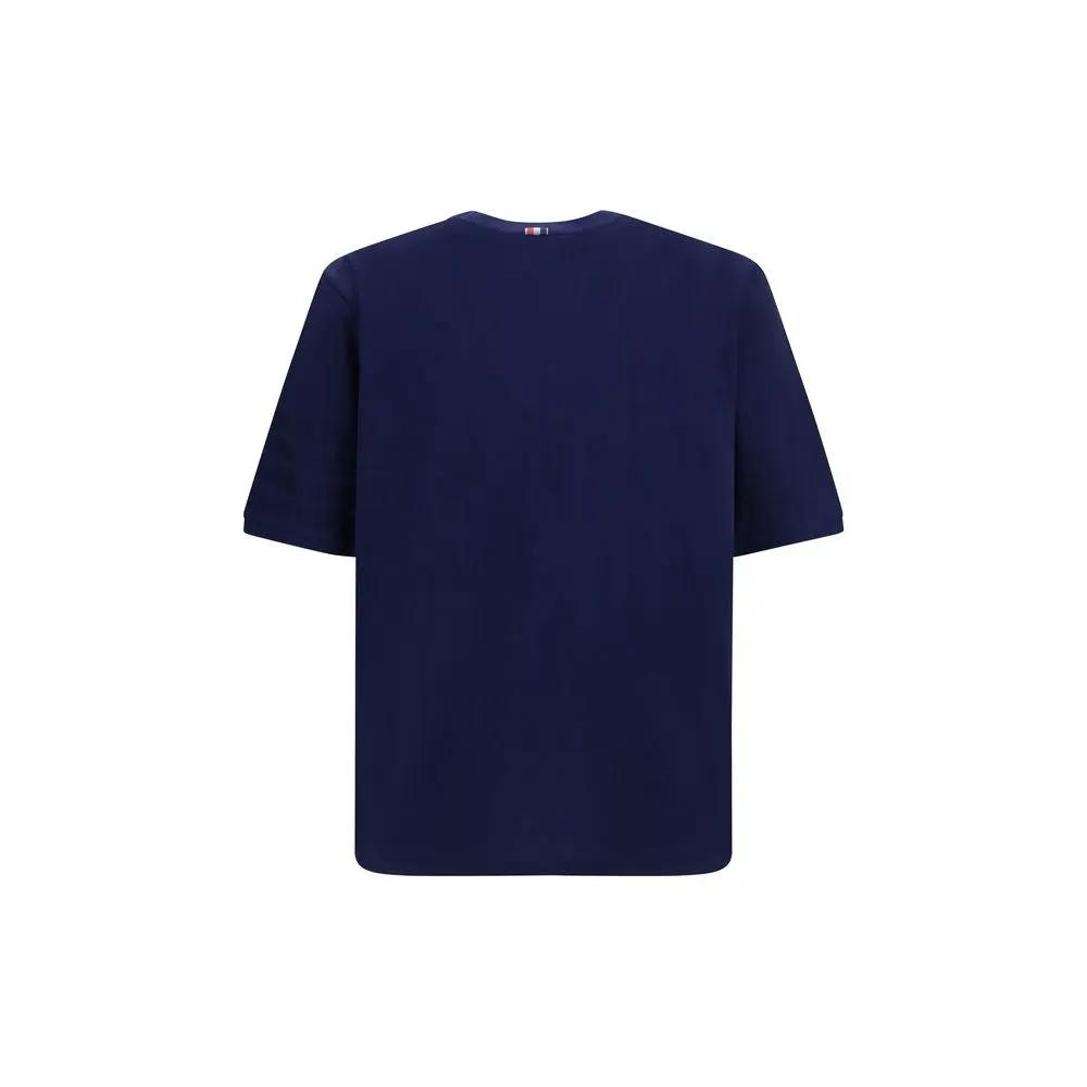 Thom Browne Thom Browne Blue Cotton T-Shirt