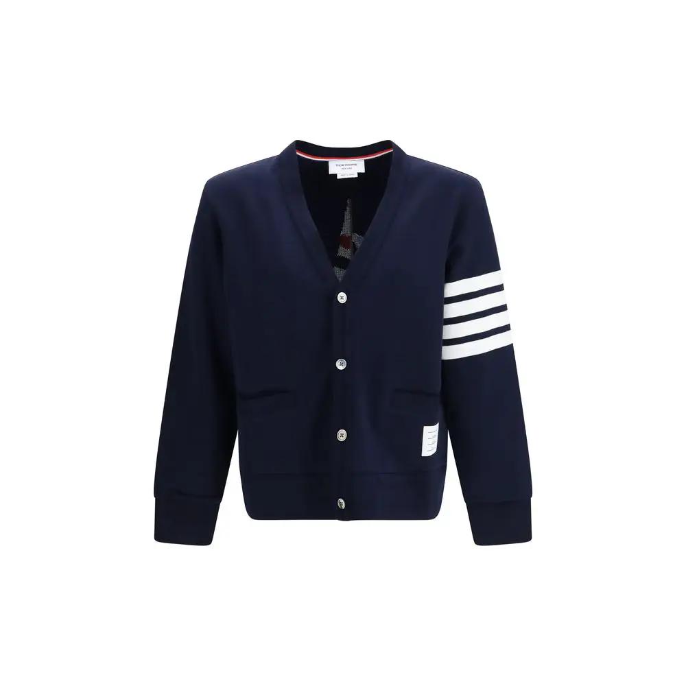 Thom Browne Thom Browne Blue Cotton Cardigan