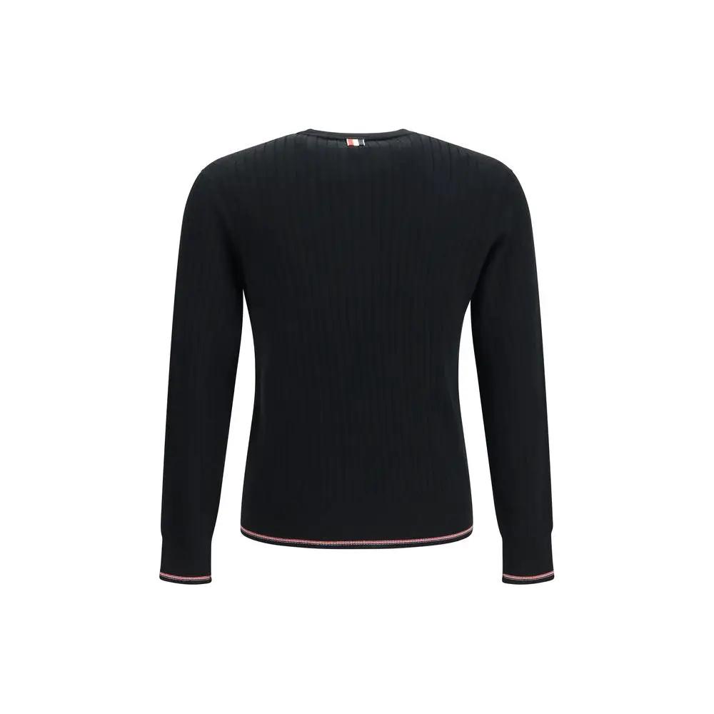 Thom Browne Black Wool Oves Aries Sweatshirt