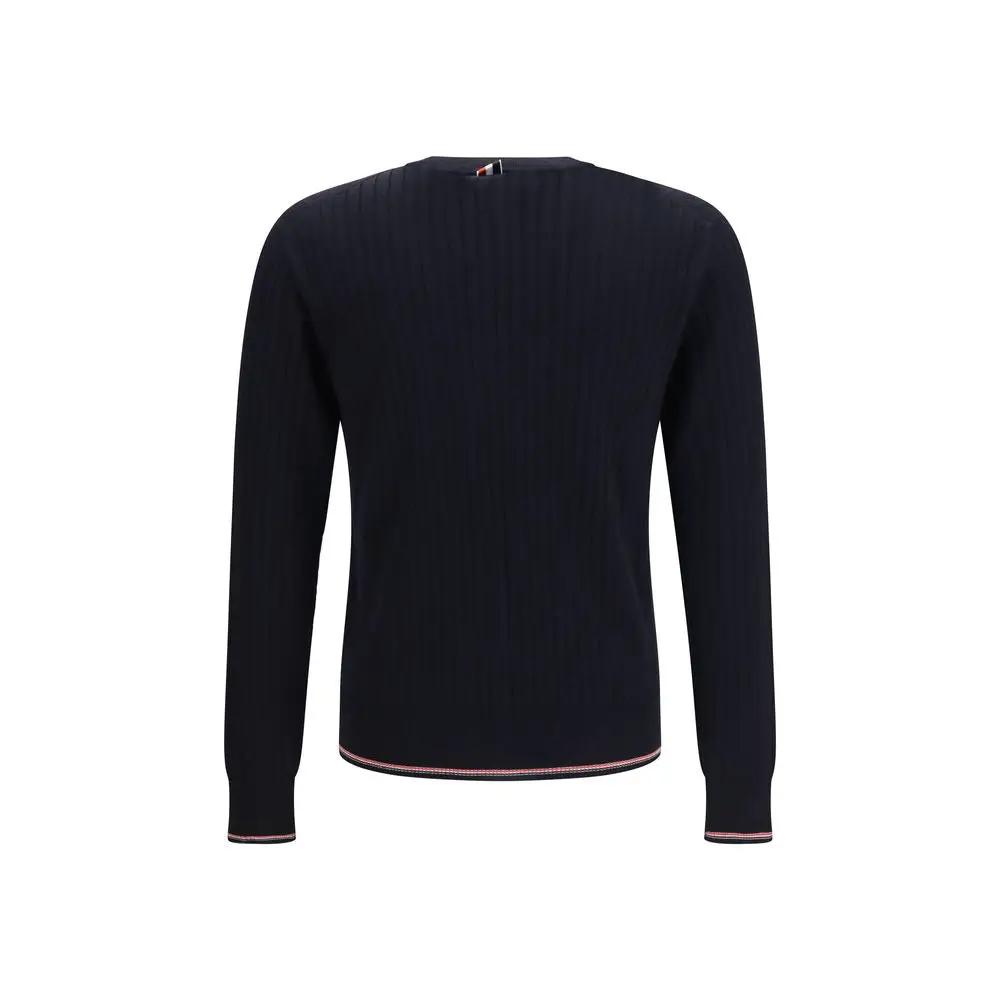 Thom Browne Thom Browne Blue Wool Oves Aries Sweatshirt
