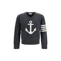 Thom Browne Gray Wool Oves Aries Sweatshirt