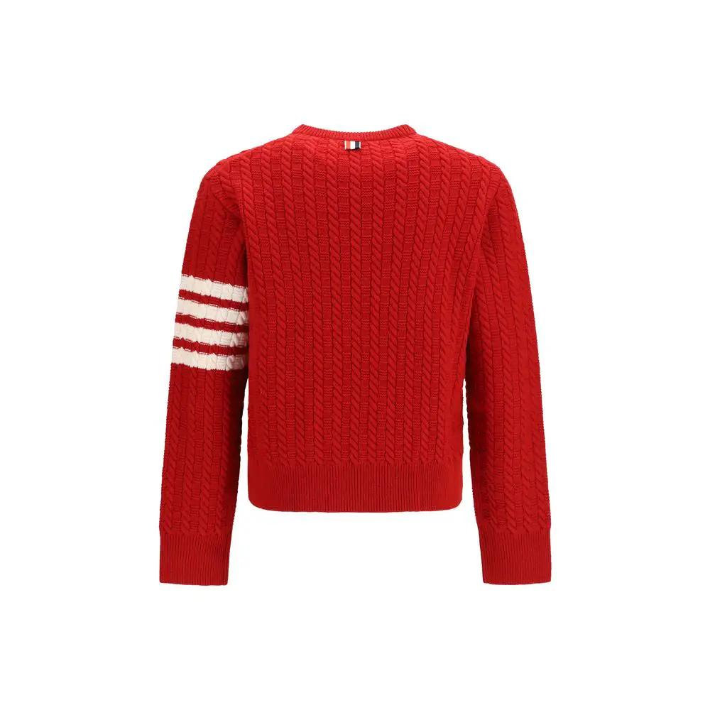Thom Browne Thom Browne Red Wool Oves Aries Sweatshirt