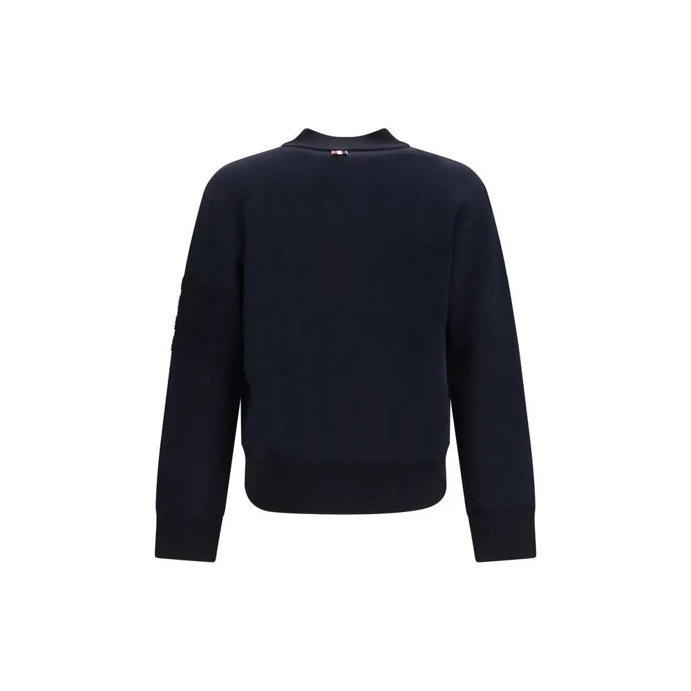 Thom Browne Thom Browne Blue Wool Oves Aries Bomber
