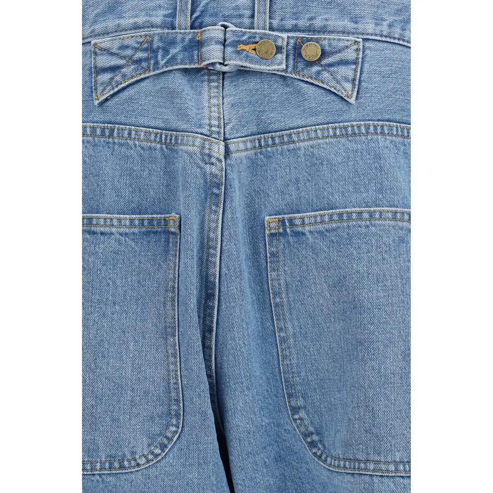 Thom Browne Blue Cotton Relaxed Fit Jeans