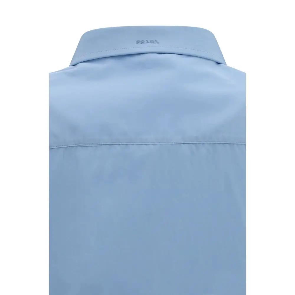 Prada Blue Cotton Dress Shirt