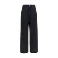 MM6 MM6 Black Cotton Relaxed Fit Jeans
