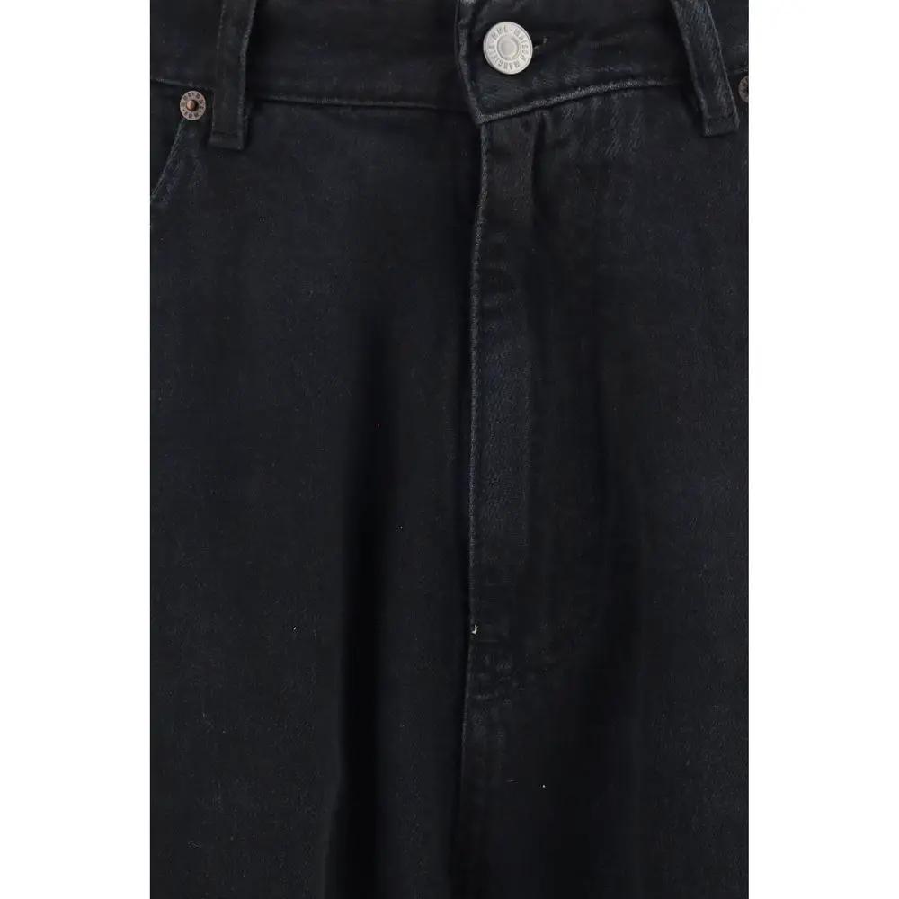 MM6 MM6 Black Cotton Relaxed Fit Jeans