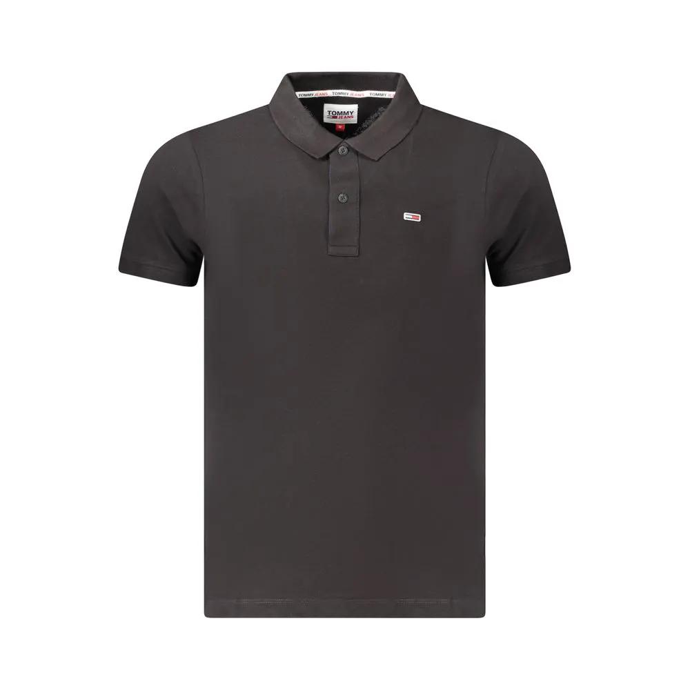 Tommy Hilfiger Tommy Hilfiger Black Cotton Men's Polo Shirt