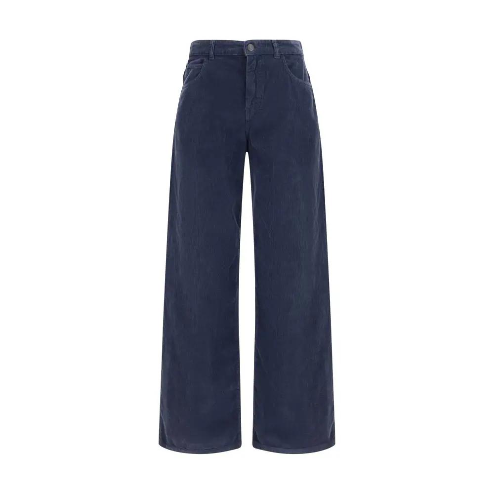 The Row The Row Blue Cotton Casual Pants