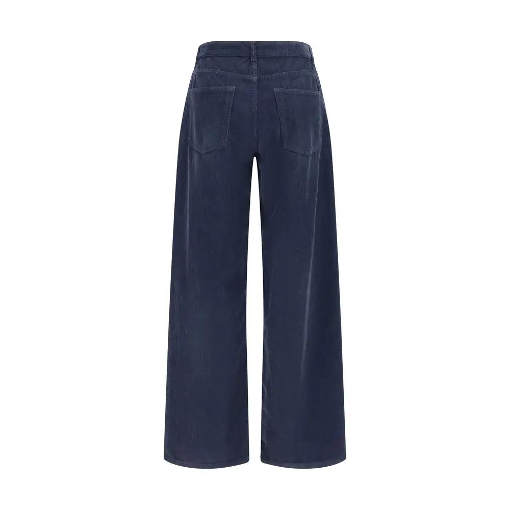 The Row The Row Blue Cotton Casual Pants