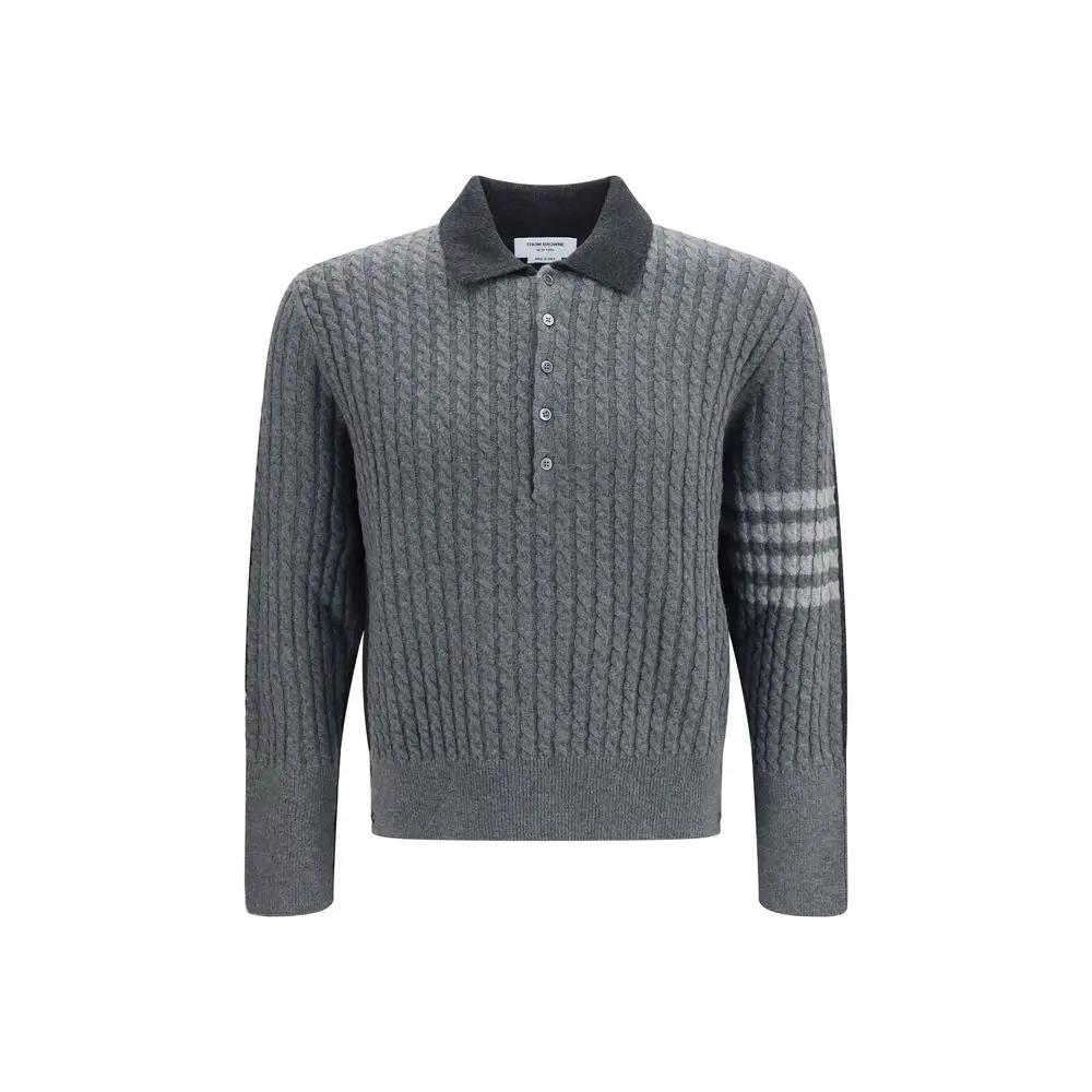Thom Browne Thom Browne Gray Wool Oves Aries Sweatshirt