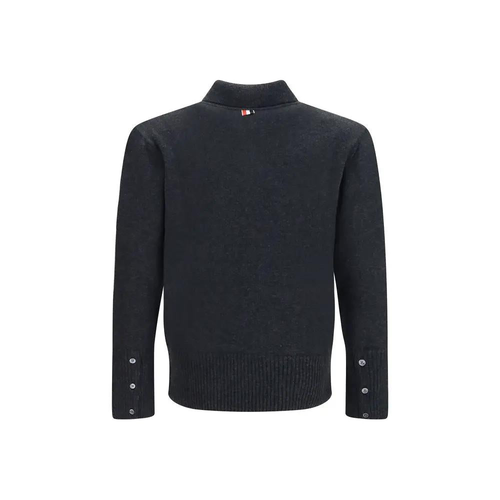 Thom Browne Thom Browne Gray Wool Oves Aries Sweatshirt