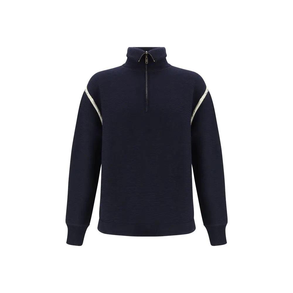 Maison Margiela Maison Margiela Blue Wool Oves Aries Sweatshirt