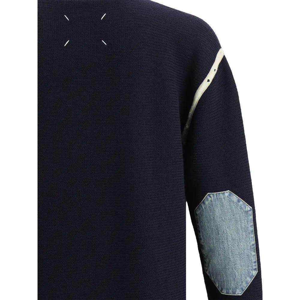 Maison Margiela Blue Wool Oves Aries Sweatshirt