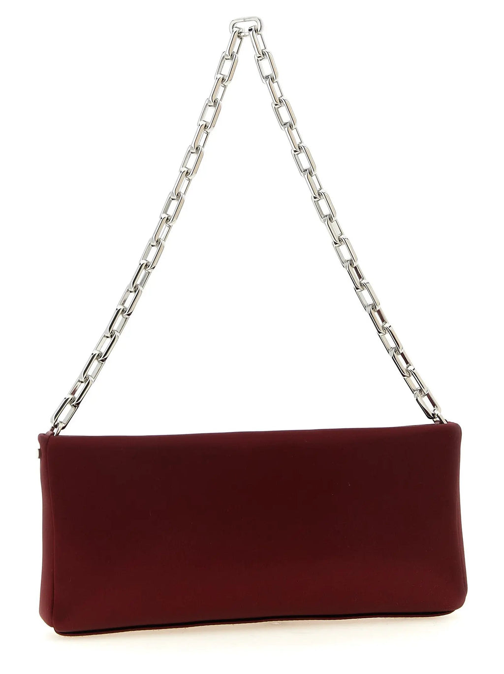 Christian Louboutin Bordeaux Elastane Clutch Bag
