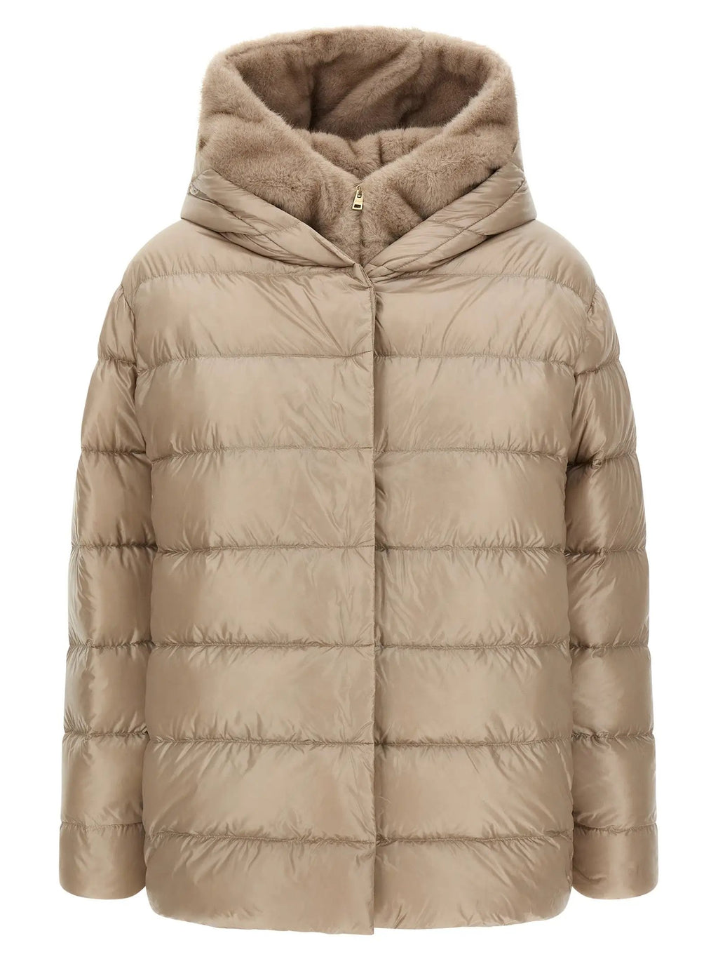Herno Herno Beige Polyamide Full-Length Jacket