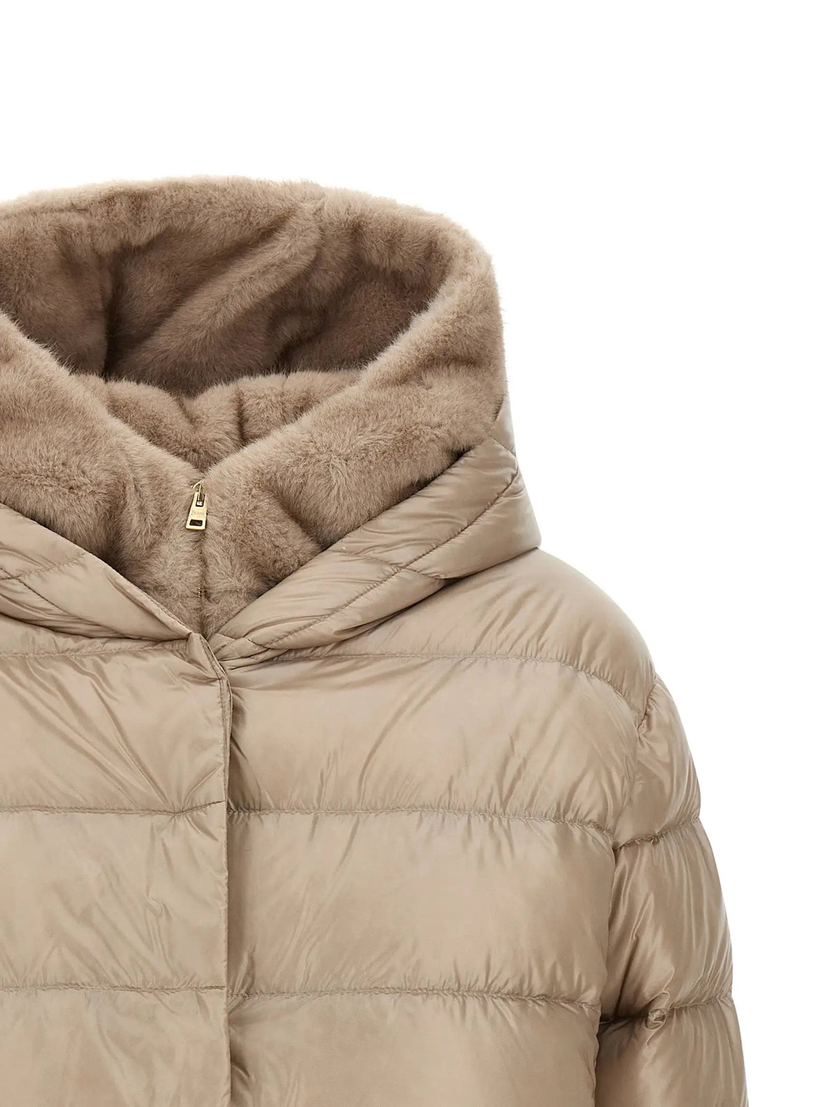 Herno Herno Beige Polyamide Full-Length Jacket