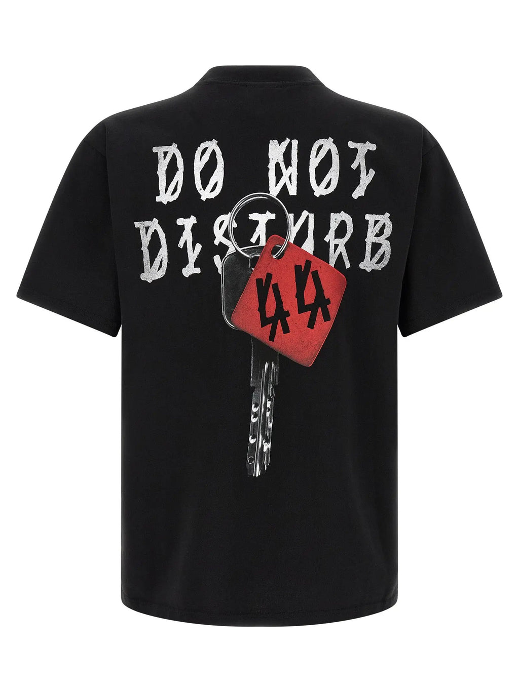 T-shirt en coton noir 44 Label Group