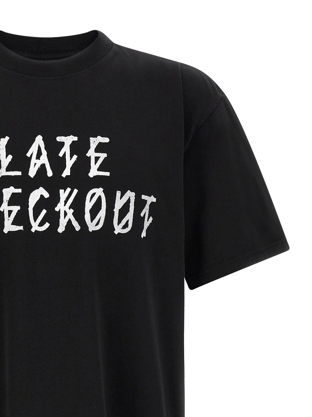 T-shirt en coton noir 44 Label Group