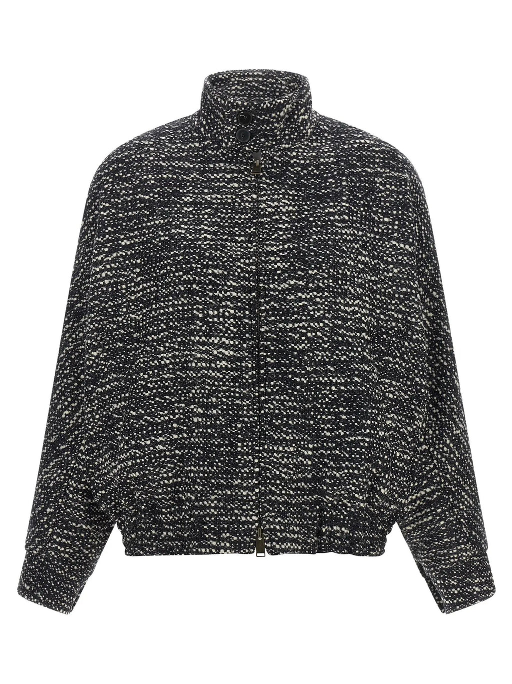 Darkpark White Virgin Wool Bomber