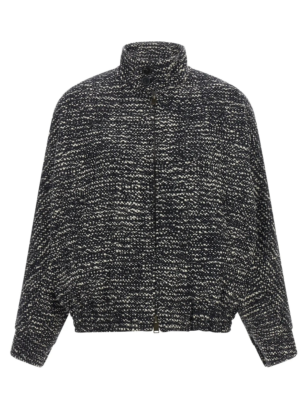 Darkpark White Virgin Wool Bomber