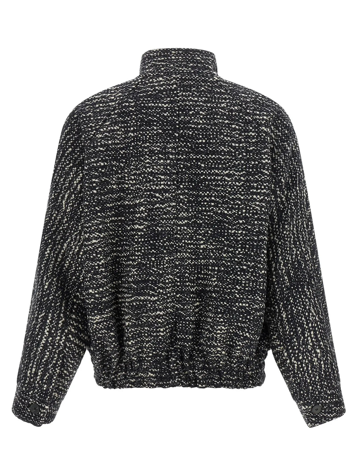Darkpark White Virgin Wool Bomber