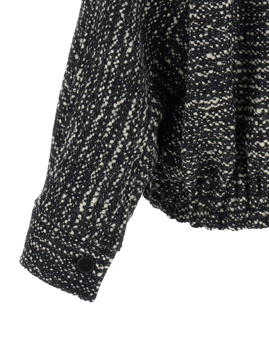 Darkpark White Virgin Wool Bomber
