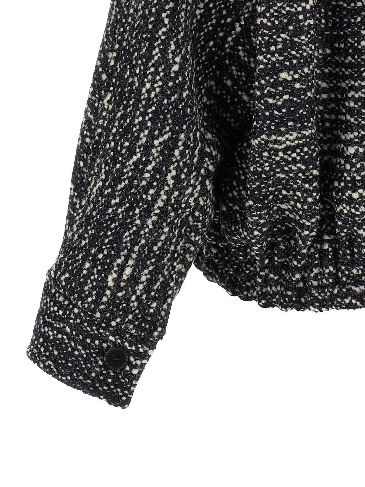 Darkpark White Virgin Wool Bomber