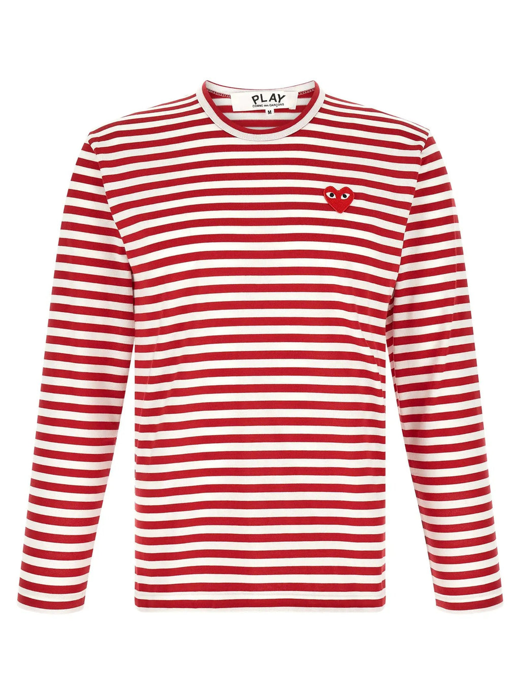 Comme Des Garçons Play White Cotton T-Shirt