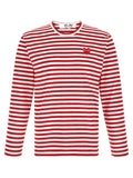 Comme Des Garçons Play White Cotton T-Shirt