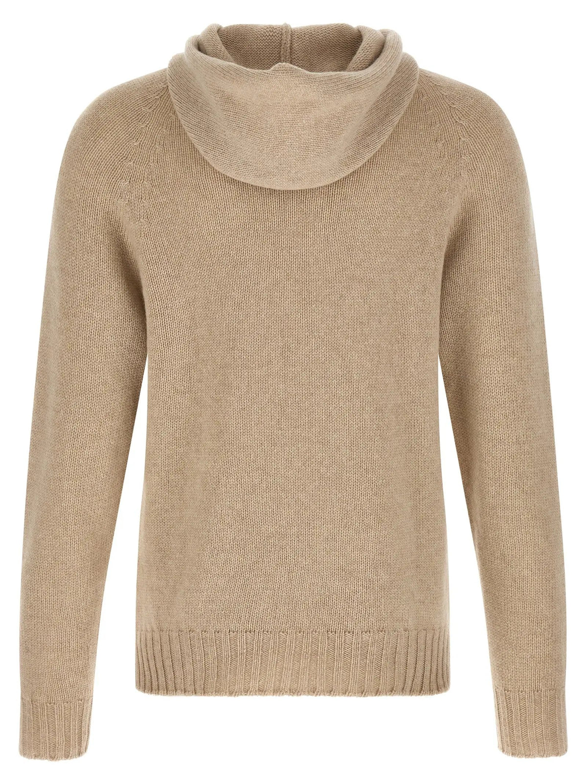MA'RY'YA Beige Cashmere Cardigan