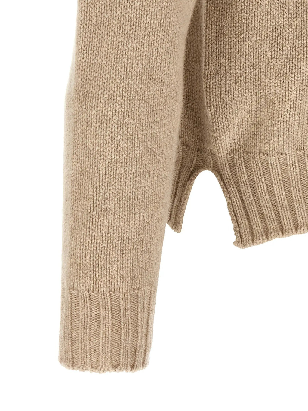 MA'RY'YA Beige Cashmere Cardigan