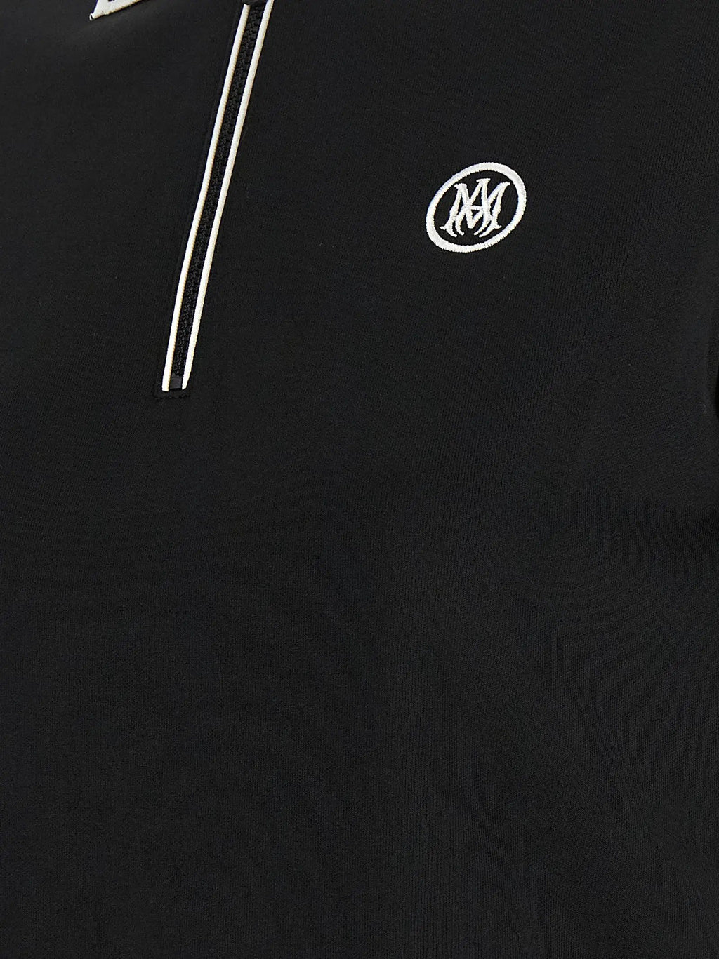 Amiri Black Polyester Polo Shirt