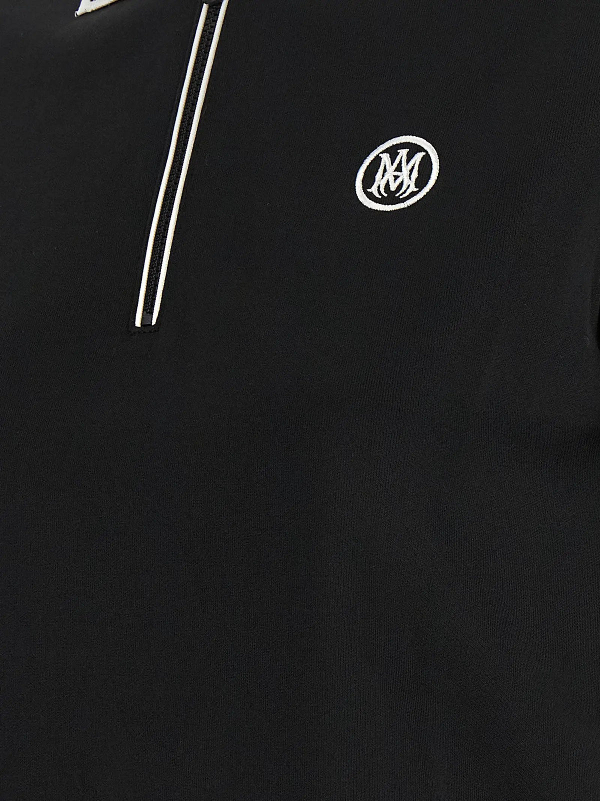 Amiri Black Polyester Polo Shirt
