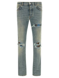 Amiri Amiri Blue Cotton Skinny Jeans