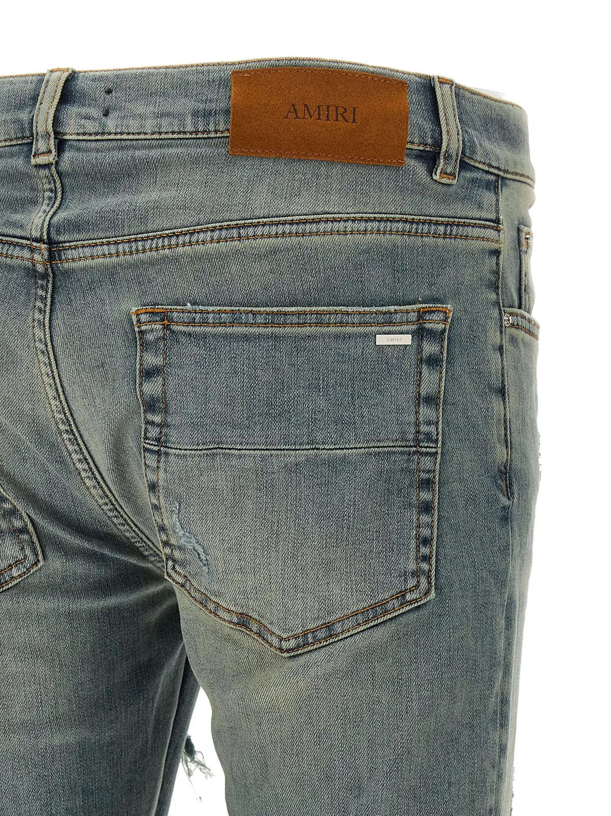 Amiri Amiri Blue Cotton Skinny Jeans