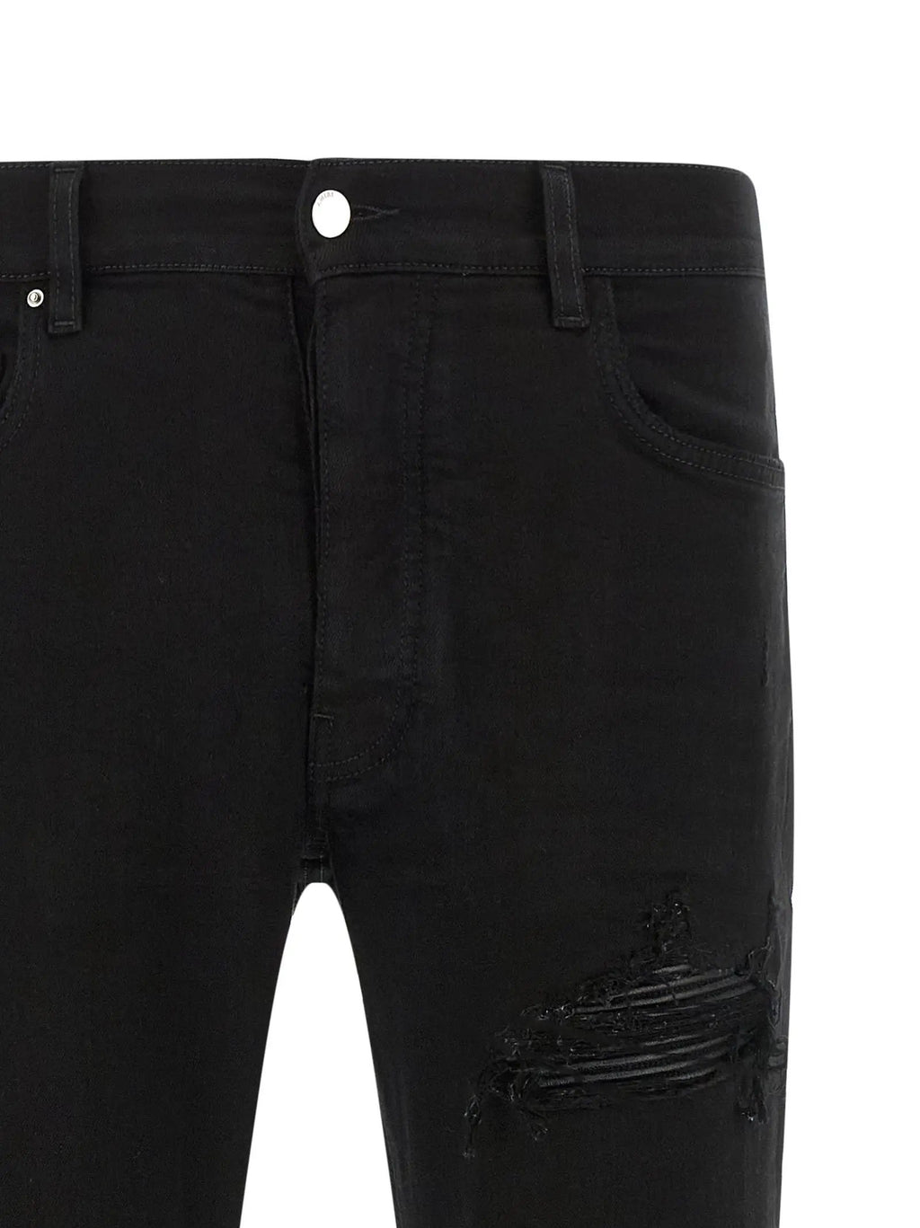 Amiri Black Cotton Slim Fit Jeans