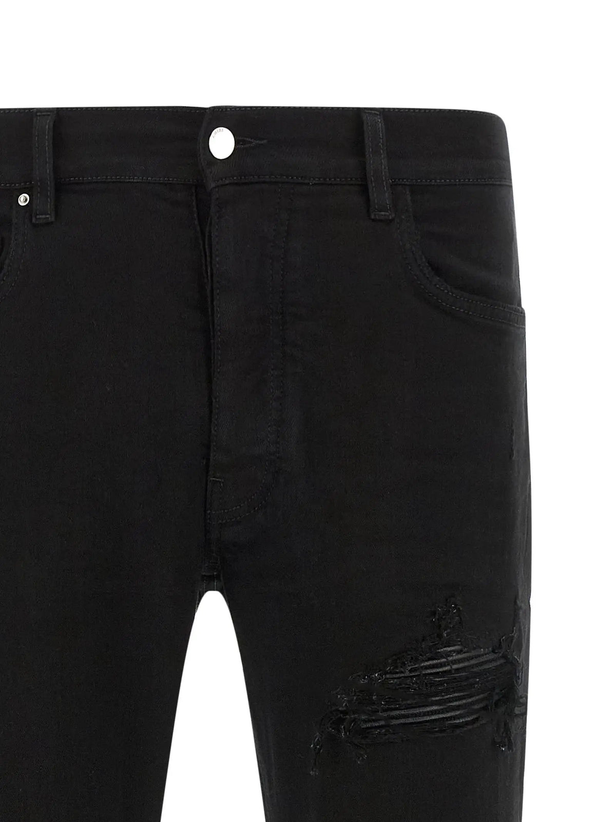 Amiri Black Cotton Slim Fit Jeans